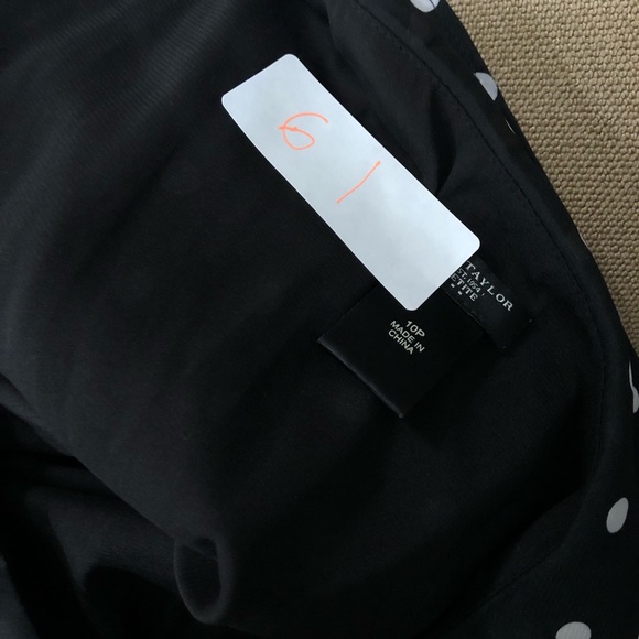 Anne Taylor polka dot dress size 10p - Picture 5 of 11